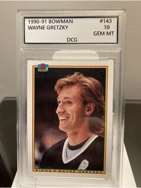 1990-91 Hockey Card in Black — Graded GEM MT 10
